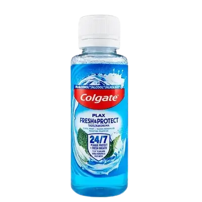 Plax Fresh & Protect Mouthwash Cool Mint 100ml _ Colgate