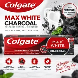 Colgate Max White Charcoal Toothpaste – 75 mL