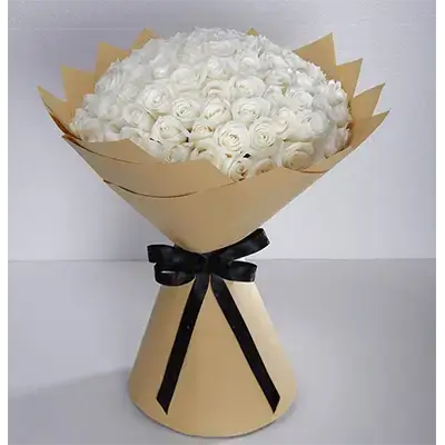Bouquet Of White Flowers, 100 Flowers