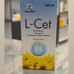 l-cet oral solution 0.5mg/ml levocetirizine dihydrochloride tutti frutti flavor 100ml