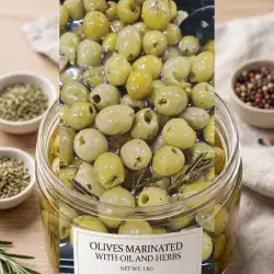 Olives Marinated with Oil and Herbs
