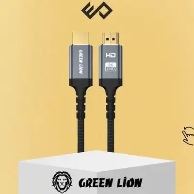Green Lion HDMI Cable 3M 8K HDMI 2.1 Ultra HD High-Speed 48Gbps 8K@60Hz -Black