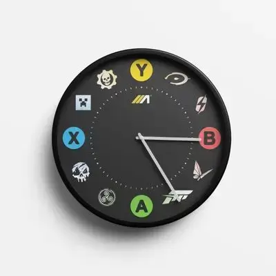 Gaming Wall Clock Xbox icon