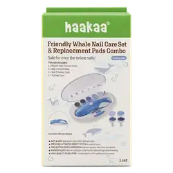 Friendly Whale Nail Care Set & Replacement pads Combo _ haakaa