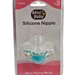 MINI BABY SILICONE NIPPLE 18+M
