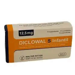 Diclowal S infantil 12.5mg suppository