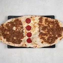 Kurdish Pizza With Cheese And Local Meat