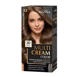 Multi Cream Permanent Intensive Hair Color Dye Care 33 NATURAL BLOND _ JOANNA