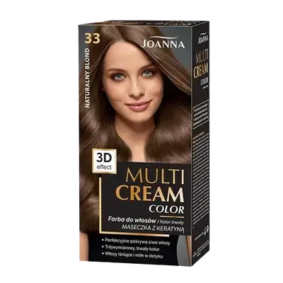 Multi Cream Permanent Intensive Hair Color Dye Care 33 NATURAL BLOND _ JOANNA
