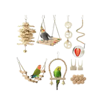 E235 – Bird Toy Set Mix 8 Pack