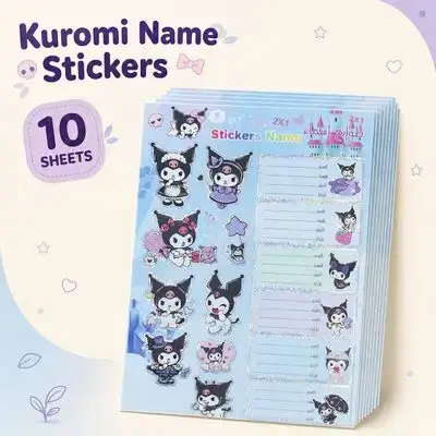 Book & Notebook Name Labels – 10 Sheets • 100 Stickers