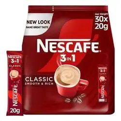 Nescafe 3 In 1 Classic Instant Coffee Mix 20G X30