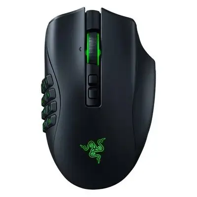 Razer Naga Pro Wireless Gaming Mouse: Interchangeable Side Plate w/ 2, 6, 12 Button Configurations - Focus+ 20K DPI Optical Sensor - Fastest Gaming Mouse Switch - Chroma RGB Lighting (Open Box)