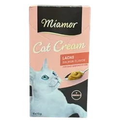 Miamor Cat Cream in Salmon-Flavor.