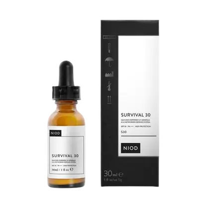 Survival 10 (S10) Silicone-Dispersed UV Minerals in A Networked Defense System System Spf10 Low Protection 30ml _ NIOD