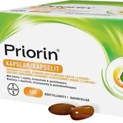 1 sheet priorin capsules original