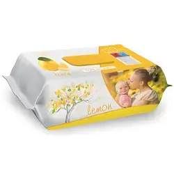 SLEEPY LEMON Wet wipes, 120 pcs, lemon flavour