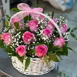 Basket flower rose 14 flower