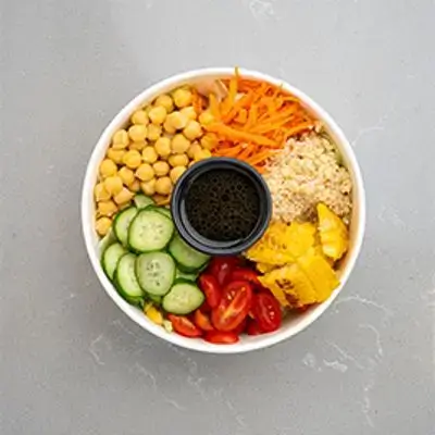 Quinoa Salad With Hummus