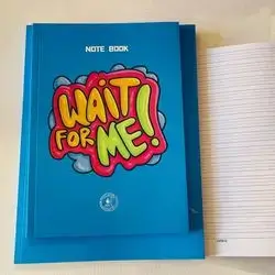 2 English handwriting notebooks, size A4 + A5, in colors for boys