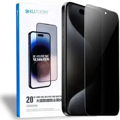 Kuzoom Glass Screen Iphone 15 Pro Privacy