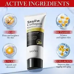 Sadoer snail collagen gentle cleanser (130g).