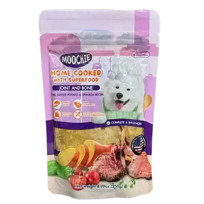 Moochie Home Cooked Dog Food - Lamb, Sweet Potato & Spinach