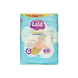 Lila Baby Premium Comfort Jambo Xlarge No.6 60 Pieces
