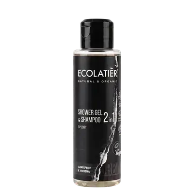 Shower Gel & Shampoo 2in1 Sport Grapefruit & Verbena 100ml _ ECOLATIER