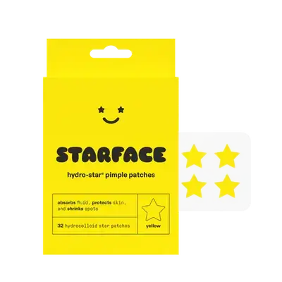 Hydro-Star Pimple Patches 32 Yellow Hydrocolloid Star Patches _ STARFACE