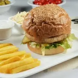 Arabic Chicken Burger Plate