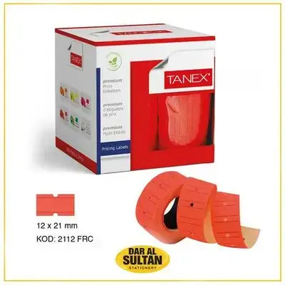 TANEX price Label roll (24 roll) orange