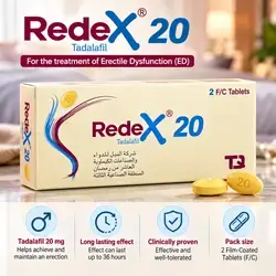 RedeX 20 mg Tadalafil – 2 Film-Coated Tablets