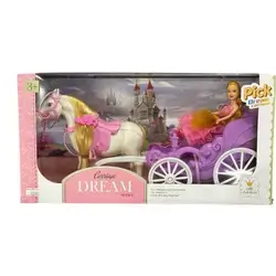 Barbie Horse Carriage Doll – Princess Carriage Toy Set