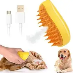 Steam Massage Brush For Shedding Hair Removal, Hair Removal Comb For Cats And Dogs