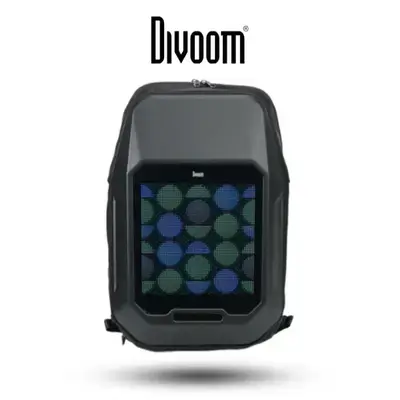 Divoom Pixoo Cyberbag Pixel Art Backpack (Black)