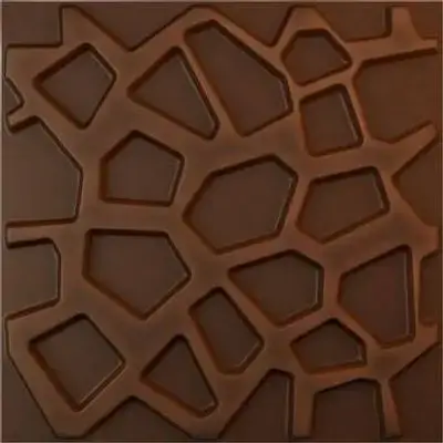3D Wall Panels Black Wood D067