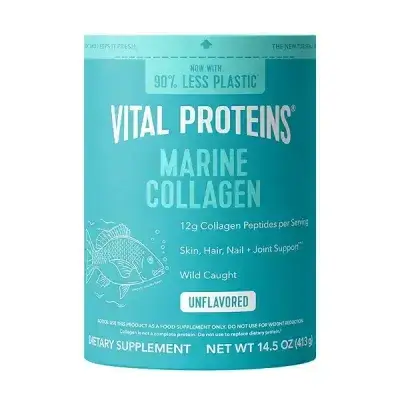 Vital Proteins Marine Collagen Peptides Powder Supplement for Skin Hair Nail Joint - Hydrolyzed Collagen - 12g per Serving - 413G