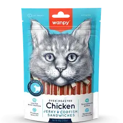 Chicken Jerky & Codfish Sandwiches 80g