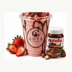Strawberry Milkshake with Nutella