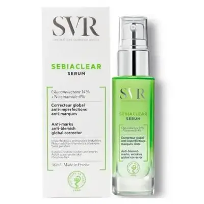 SVR Sebiaclear Serum Correcteur - 30ml | اس في ار سيبياكلير سيروم مصحح كلي للوجه - 30 مل