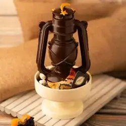 Small Lantern on Plate