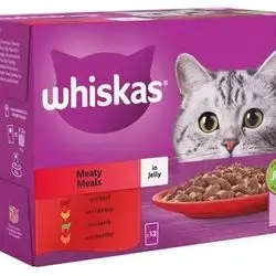 whiskas meaty meals in jelly 12x85g