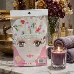 Waterproof Polka Dot Shower Cap