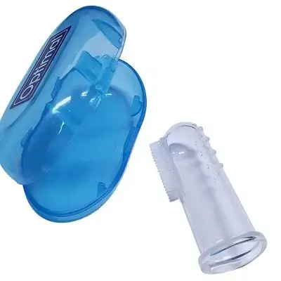 Optimal - Baby Silicone Toothbrush - Blue