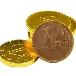 Euro Chocolate Coins 100g – Shiny Gold Treats | عملات شوكولاتة يورو ذهبية