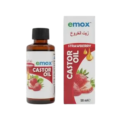 Castor Oil STRAWBERRY Flavour 50ml _ emox