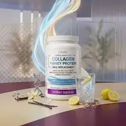 Collagen + Whey Protein Meal Replacement webber naturals (Vanilla Flavour 14 servings 855g)