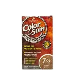 Color&soin permanent hair dye color 7G(Golden blond)