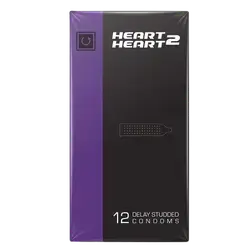 Delay Studded Condoms 12Pcs _ HEART 2 HEART